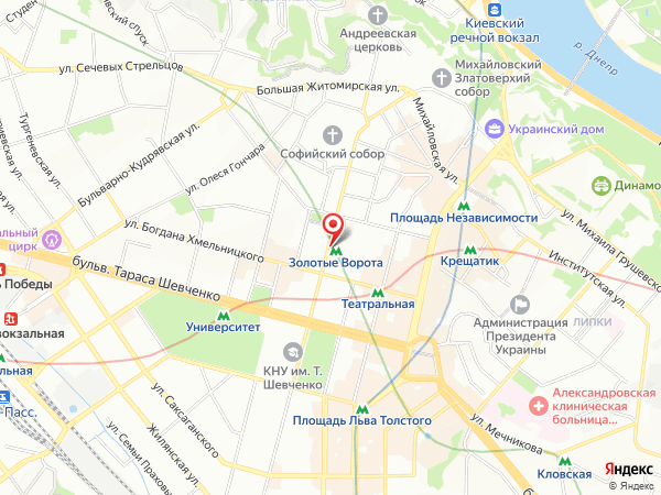 около станции Золотые ворота